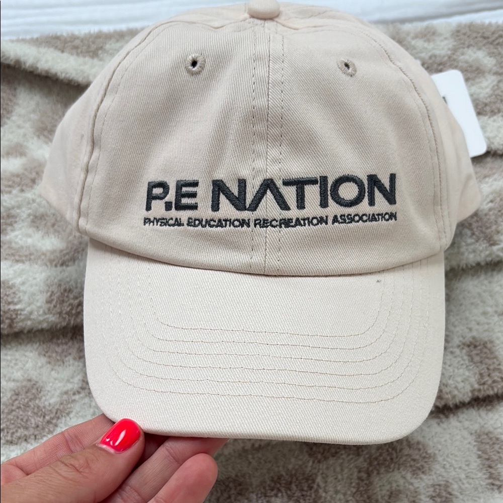 P.E Nation Cream Logo Cap